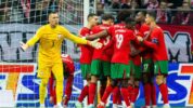 Timnas Portugal Usai Mencetak Gol Ke Gawang Polandia