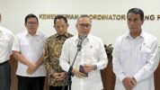 Menteri Kordinator Bidang Pangan Zulkifli Hasan Usai Rapat Bidang Pangan di Kantor Kemenko Pangan