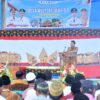 Bupati Luwu Utara, Andi Abdullah Rahim, Saat Memberikan Sambutan dalam Peringatan Hari Jadi Desa Mulyorejo ke-52 di Kecamatan Sukamaju Selatan, Selasa (9/9/2025).